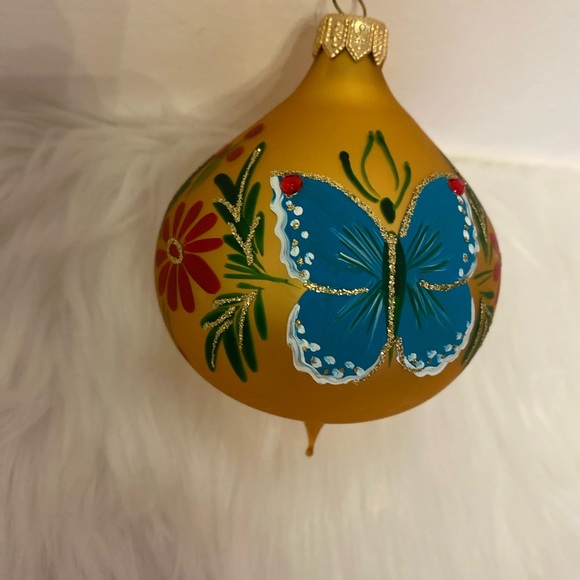 Pier 1 Imports Hand Blown Butterfly Christmas Ornament - Picture 7 of 9